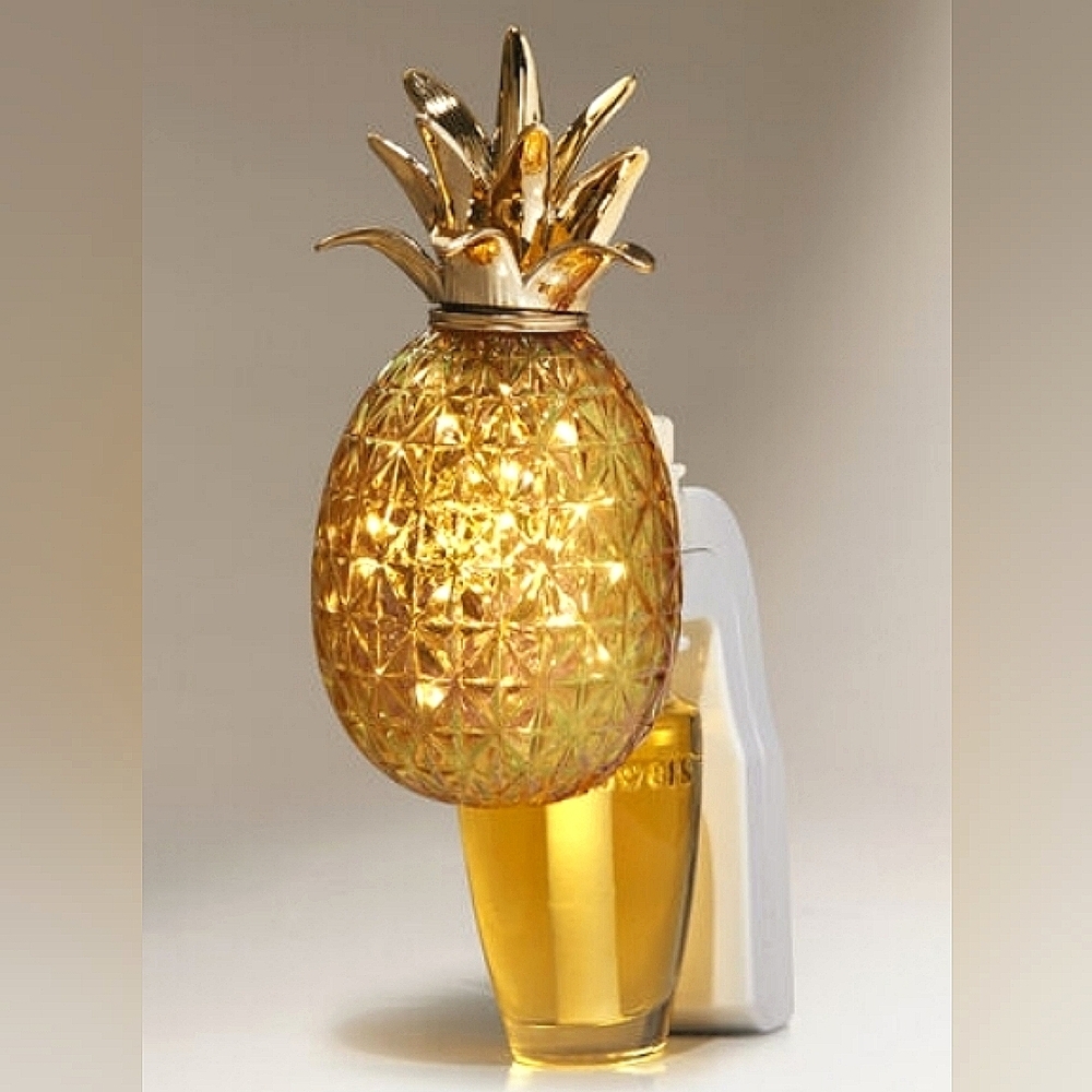 PINEAPPLE WALLFLOWERS FRAGRANCE PLUG FIBER OPTIC NIGHTLIGHT by Bath & Body Works